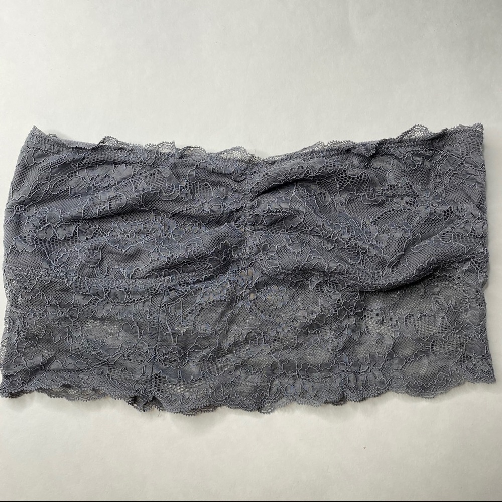 American Eagle Grey Lace Bandeau size Small